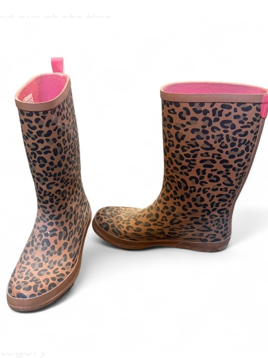 Target Other - GIRLS Leopard Print Rain Boots with Pink Trim